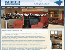 Tablet Screenshot of parkergeneralcontractors.net